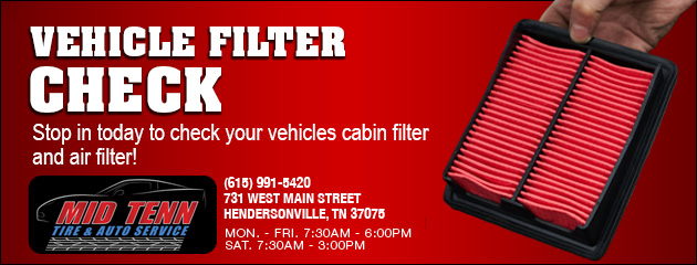 Vehicle Filter Check Special